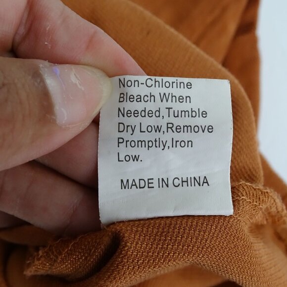 Shein Rust Brown Corduroy Pinafore Jumper Dress Women Size S US 4 Above Knee - Picture 7 of 9